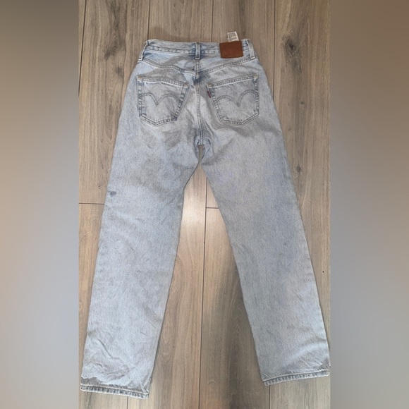 Levi's Denim - Levi's Light Blue Straight Leg 501 Jeans
